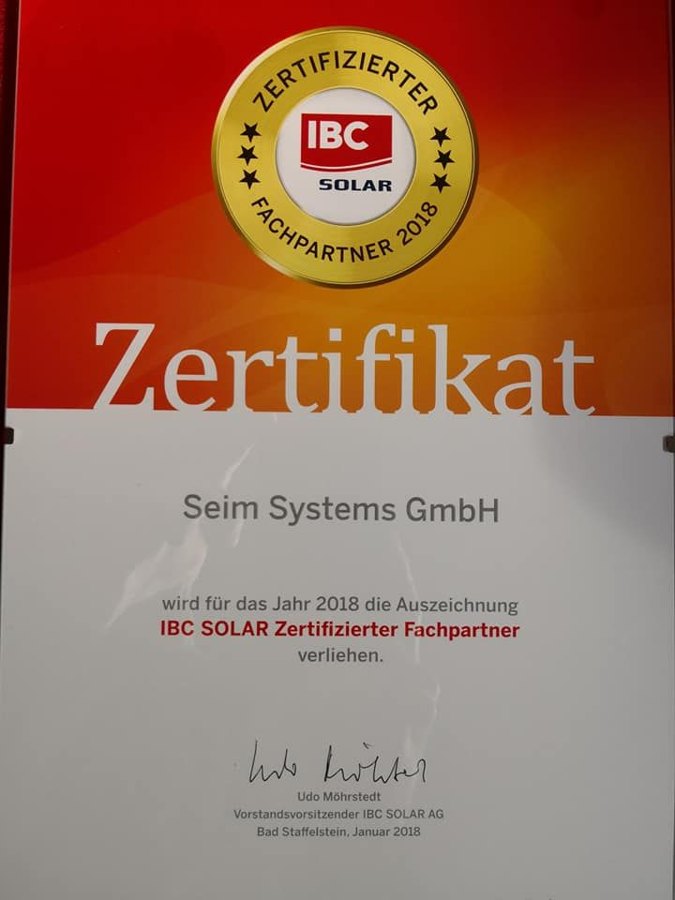 IBC SOLAR Gold-Partner